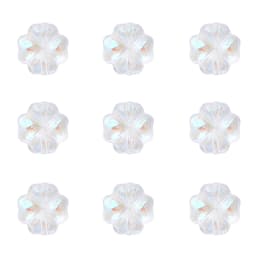 About20Pcs Glass Four Leaf Flower Beads Scattered Beads Handmade DIY Making Couple Bracelets, Necklaces, Earrings, Jewelry Acces