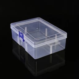 Clear Plastic Box Rectangular Screwdrivers Bits Tools Bleads Dustproof Waterproof Packing Storage Cases Container