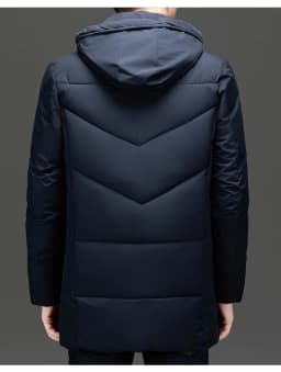 Medium Long Plush Thick Warm Plus Size Winter Jacket Men Puffer Jacket Hooded Parkas Mens Cotton Fleece Padded Coats Outwear