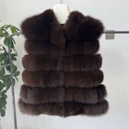 2026 NEW style Fox Fur Coat Real Winter New Outwears Women's Fashion Luxury Jacket High Quality Clothing Natural And Stand Colla