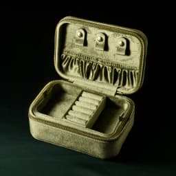 TAIMY Personalized Velvet Jewelry Box Double Layer Design High Capacity Travel Ring Necklace Earrings Jewellery Organizer