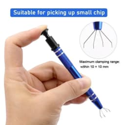 IC Chip Extractor Electronic Component Parts Gripper Catcher Screw Picker Metal Grabber Repair Hand Tools Tweezers Pick Up Tool