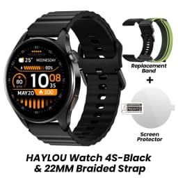 HAYLOU Watch 4S GPS Smartwatch 1.43” HD AMOLED Display 5 Satellite GPS Positioning 120+ Workout Modes Sport Fitness Smart Watch
