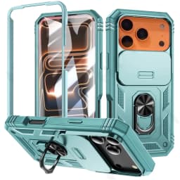 360 Degree Rotate Military Armor Protection Phone Case For iPhone 18 17 13 15 14 16 11 12 Pro Max Plus Air Camera Slide Cover