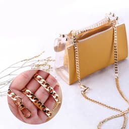 Simple Stainless Steel Bag Strap 100cm Metal Bag Chain DIY Bag Accessories For Shoulder Bag Crossbody Bag Women Bag Handbag Stra