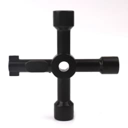 Electrical Cabinet Key,4 Way Utilities Key, Panel/Square/Triangle Key,Cross Key for Faucet,Valve,Electrical Cabinet Opening