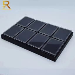 Transparent Large Jewelry Gemstone Display Case With Gem Jar Tray Insert Loose Diamond Storage Box Earring Pendant Packaging Box
