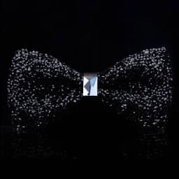 1 Piece Men's Glitter Rhinestone Bow Tie Shiny Full Rhinestone Bow Banquet Party Wedding Stage Event Gold Silver