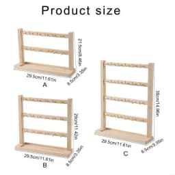 652F Compact Keychain Display Holder Space Efficient Keychain Display Stand Hodler Rack for Clutter Organization