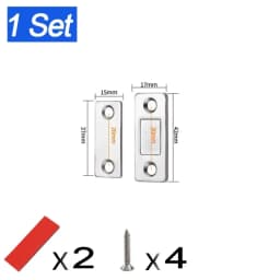 Strong Magnetic Cabinet Catches Ultra-Thin Door Magnets Stops Invisible Adhesive Drawer Magnet Catch for Kitchen Closet Closer