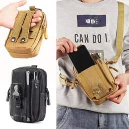 Outdoor Men Waist Pack Bag Pouch Waterproof Tactical Military Sport Hunting Belt Nylon Mobile Phone Bags Travel Tools