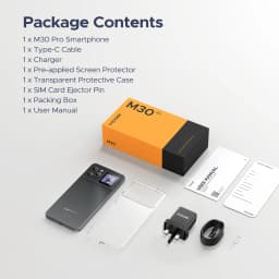 Doogee M30 Pro Smartphone 6.88" Display 8000Mah Battery 1.3" Rear Display 64Gb(8+56) 256Gb 64Mp Camera Android 16 Mobile Phone