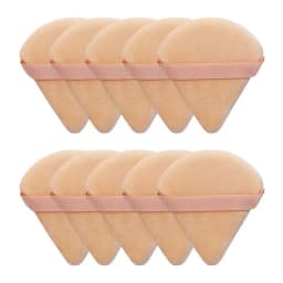 10/20Pcs Triangle Velvet Powder Puff Pizza Flours Mini Face Makeup sponge Cosmetics Washable Lightweight Makeup Tool
