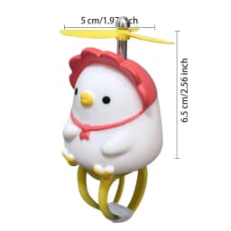 Cycle Handlebar Ornament Motorcycle Squeeze Lighted Doll For Electric Scooter Cute Scooter Handlebar Animal Doll For Cycle