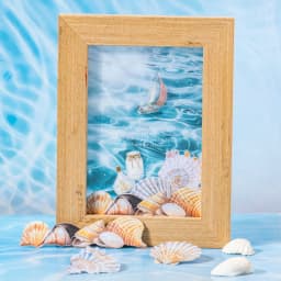 25 Sheets Blue Ocean Theme Dual Texture Sticker Pack for Scrapbook DIY Photo Frame Collage Journal Decoration