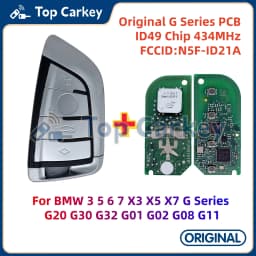 TopCarkey N5F-ID21A OEM PCB Smart Remote Key ID49 Chip 434MHz for BMW 3 5 6 7 X3 X5 X7 G Series G20 G30 G32 G01 G02 G08 G11
