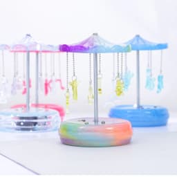DIY Resin Mold 3D Carousel Horse Rotating Music Box Silicone Resin Epoxy Casting Mould Jewelry Box for DIY Craft Home Ornament