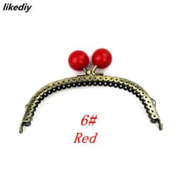 1 Piece 12.5 CM Antique Bronze Arc-shaped Candy Head Metal Purse Frame Kiss Clasp DIY Bag Accessories