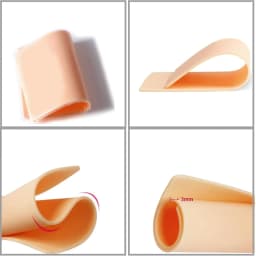 A4 Size Tattoo Practice Skin 3/1mm Double Side Silicone Permanent Makeup Eyebrow Synthetic Leather Training Fake Skin Accessory
