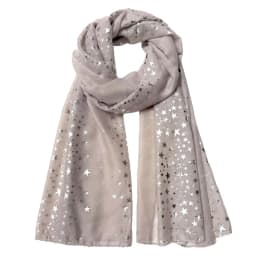 Star Printed Scarf For Women Hot Silver Shining Hijab Elegant Shawl Wedding Bridal Winter Warm Luxury Scarves