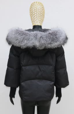 Women Coat White Duck Down Jacket Super Large Real Red Fox Fur Collar Hooded New Fashion Outerwear Puffer Jacket New