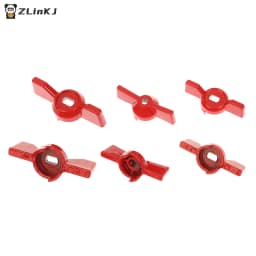 2Pcs Aluminum Handle Valve Handle Ball Valve Handle Wrench Red Butterfly Handle Accessories
