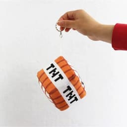 Nice Tnt Plush Pillow Cube Toy Key Chain Pendant Soft Plush Stuffed Toys Xmas Birthday Gifts For Kids Spoof Decoration