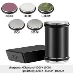 Rolling Knife Sharpener Magnetic Knife Holder Diamond Sharpening Stone Kit with 15 and 20 Degrees Angle Roller Kitchen Accessory
