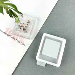 Quicksand Silicone Mold Resin Shaker Mold Photo Frame Casting Resin Epoxy Mold for DIY Pendant Keychain Jewelry Making