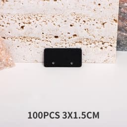 100PCS 3x1.5cm Blank 2 Holes Display Cards For Jewelry Earrings Holder Cardboard Small Business Packages Wholesale Supplies