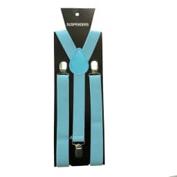Solid Color Elastic Leather Suspenders Clip-on Buckle Men Straps Adjustable Elastic Y-Back Braces For Wedding Suit Accessories