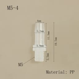 Hose Joint Adapter PP Plastic Air Valve Pipe Dispensing Glue Subpackaging Fitting Connector