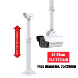 I-Type White Universal Monitoring Telescopic Bracket Bullet Security CCTV Camera Ceiling Mount Bracket Vertical Hoisting Support