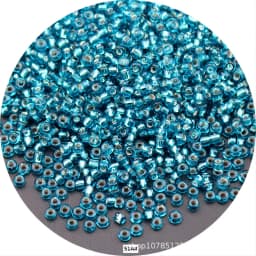 5g 1.5-4mm Transparent Cezch Silver Line Glass Beads 15/0 12/0 8/0 Spacer Seed Beads for Jewelry Making DIY Sewing Accessories