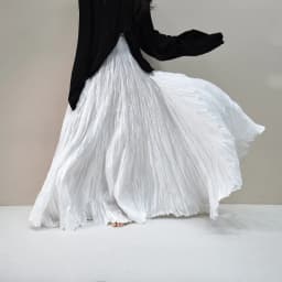 High Quality Women Spring Long Skirts Wide Hem Pleated Design High Waist A-Line Dance Maxi Skirts Faldas Femme Streetwear