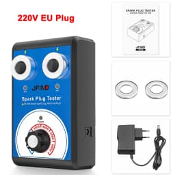 Jfind JF109 13mm Double Hole Spark Plug Tester 110V 220V to 12V Car Motorcycle For KTM Detector Ignition Plug Analyzer