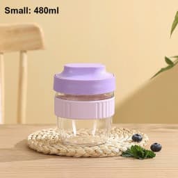 480/570ml Breakfast Cup Portable Oatmeal Cereal Nut Yogurt Salad Cup With Spoon Picnic Lunch Box Students Food Storage Container