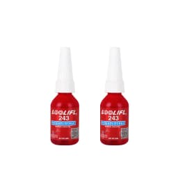 LOOLIFL Blue Thread Locker 243 Nuts-Bolts Locker, Screw Adhesive Lock Tight Seal Fasteners Anaerobic Curing Metal Glue,Rustproof