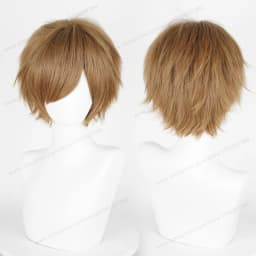 Anime 30cm Short Straight Cosplay Wig Black White Green Brown Purple Blue Gray Red Gold Man Women Heat Resistant Synthetic Hair