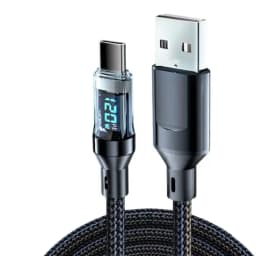 NNBILI 120W A-C and C-C Phone Super Fast Charging Cable with LED Display Screen, Not Compatible Xiaomi iPhone、Samsung