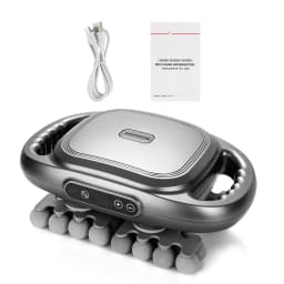 Fascia Gun 42-heads Deep High Frequency Vibration 42mm Wireless Waist and Back Massager Body Relaxation Shoulder Calf Massager