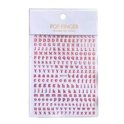 1PCS New English Alphabet Nail Art Stickers Multi-Color Reflective Letters Numbers Filling Epoxy Resin Mold Decorative Stickers