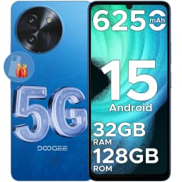 DOOGEE Note 59 5G Smartphone Android 15 NFC Cellphone 6.75" Screen 32GB (8+24) 128GB Unisoc T820 6250mAh Battery Mobile Phone