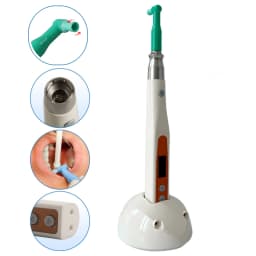 Dental Cordless Electric Hygiene Prophy With LCD Screen 4:1 Contra angle/Nose Cone Handpiece/Prophy Angles/Polish Cups