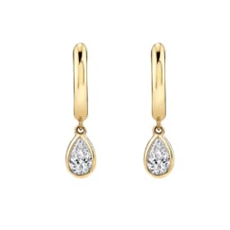 CRMYA Silver Gold Filled Dangle Earrings For Women CZ Zircon Long Water Drop Earring Men Jewelry Circle Ear Ring Wholesale