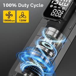 C1 Portable Air Compressor Wired Fast Inflation Tire Inflator Pump for Car Motorcycle Bicycle - 100% Duty Cycle