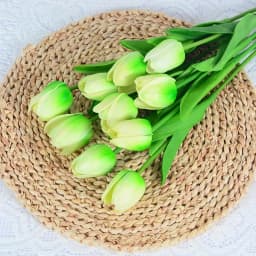 10PCS Artificial Tulip Flower Bouquet Real Touch PE Foam Fake Flower for Wedding Decoration Flowers for Home Garden Decoraive