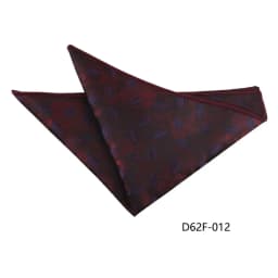 24cm Korean Style Leaf Floral Handkerchief For Men Suits Brown Red Pocket Square Polyester Woven Hanky Small Towel Tuxedo Cravat