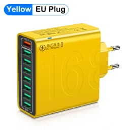 150W Multi Ports USB Charger Fast Charging EU/US Plug Phone Charger Adapter For iPhone Samsung Xiaomi Quick Charge Wall Charger