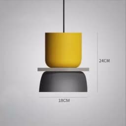 Modern Macaron Led Pendant Lamp Colorful Hanging Suspension Study Dining room Bedside Bedroom Chandelier Lighting lamp shades